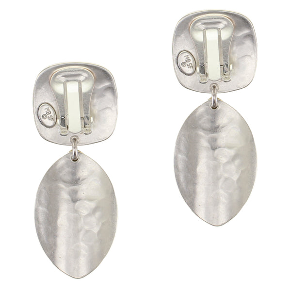 Layered Leaves Matching Set - Necklace and Clip or Post Earrings