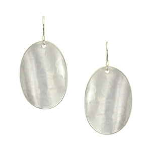 Dished Oval Wire Earrings