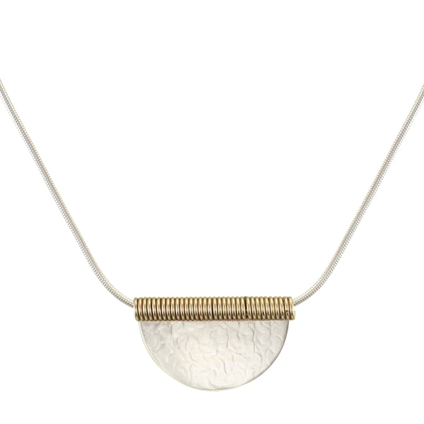 Coil and Semi Circle Necklace