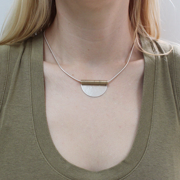 Coil and Semi Circle Necklace