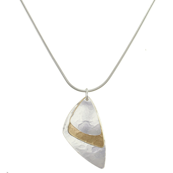 Dished Triangles Necklace