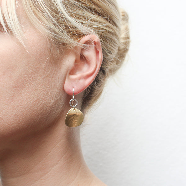 Ring with Organic Disc Wire Earrings