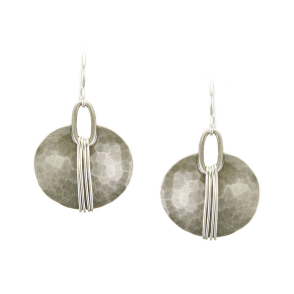 Wire-Wrapped Oval Earring