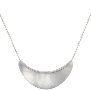 Fin with Tube on Ball Chain Necklace