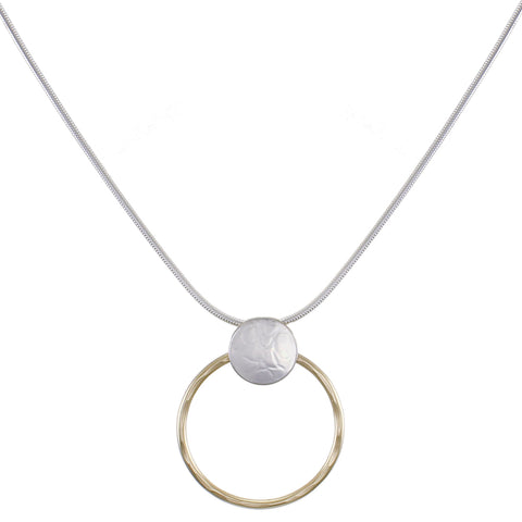 Disc with Ring Necklace