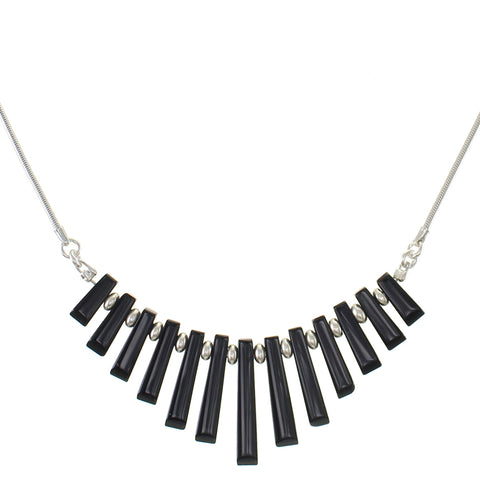 Black Onyx Tapers Necklace