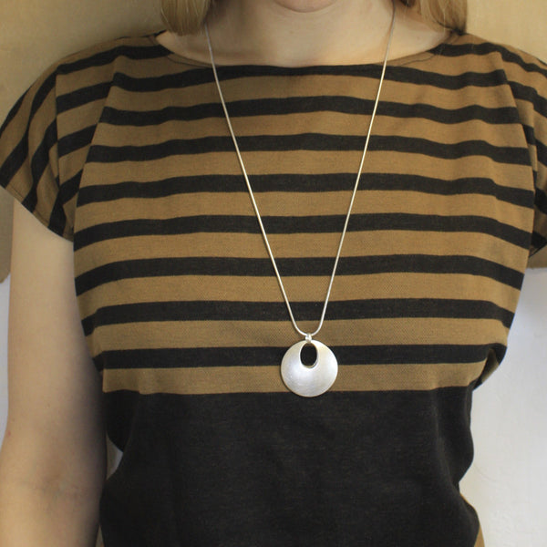Cutout Discs Necklace