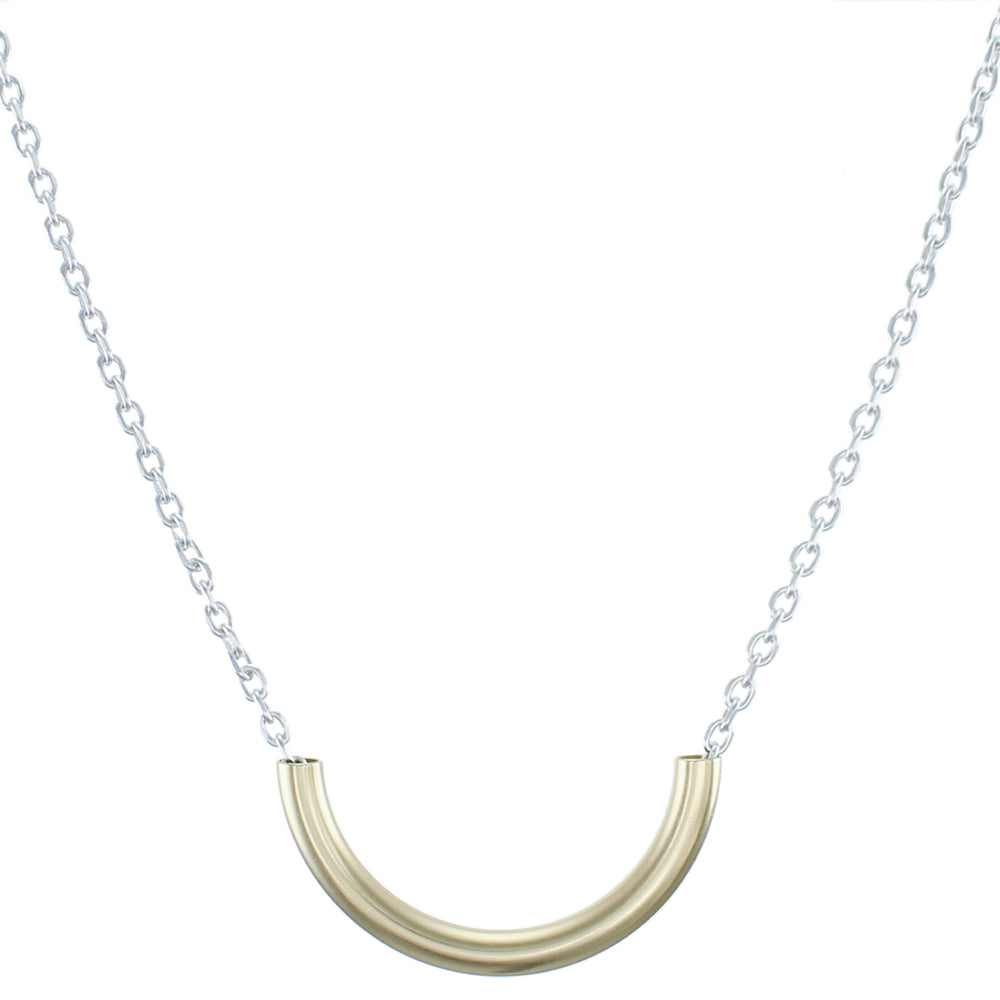 Tapered Rectangle with Two Wire Rings Black Cord Necklace – Marjorie Baer  Accessories