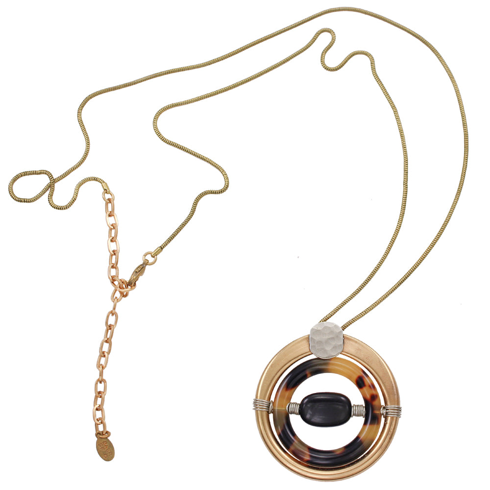 Cutout Disc with Mother of Pearl on Black Cord Necklace – Marjorie Baer  Accessories