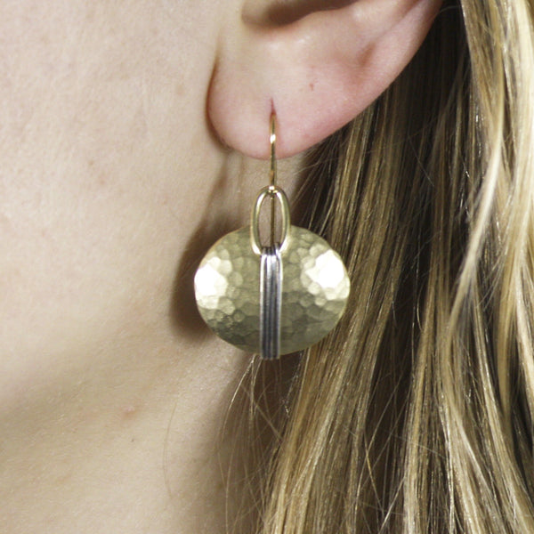 Wire-Wrapped Oval Earring