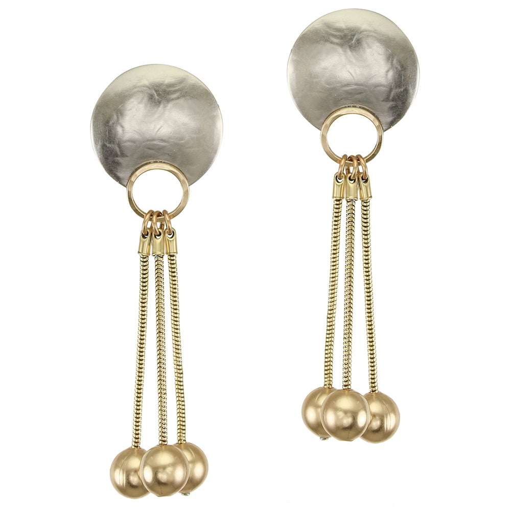 Snake Chain Long Marjorie Baer Clip or Post Earring