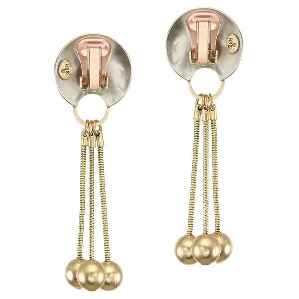 Snake Chain Long Marjorie Baer Clip or Post Earring