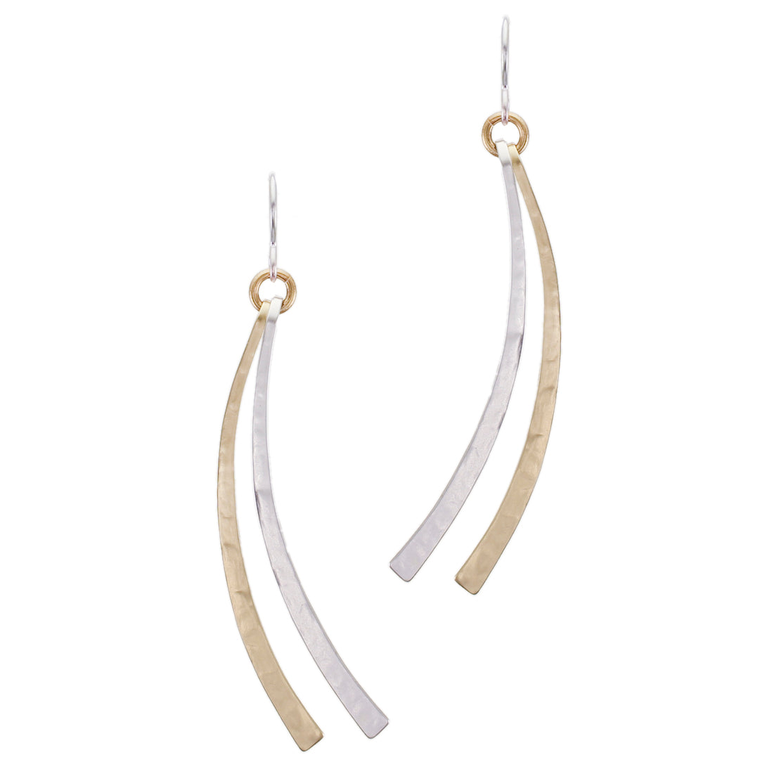 Curved Swoops Wire Earrings