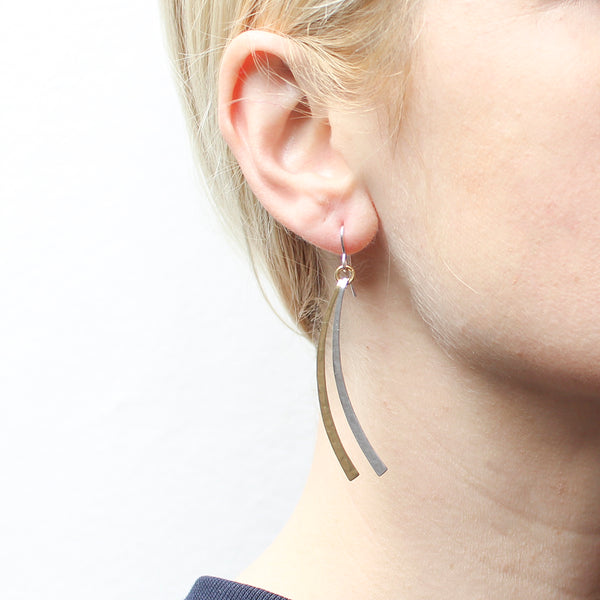 Curved Swoops Wire Earrings