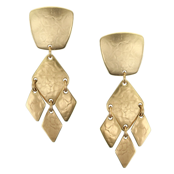 Linked Diamonds Wire Earring