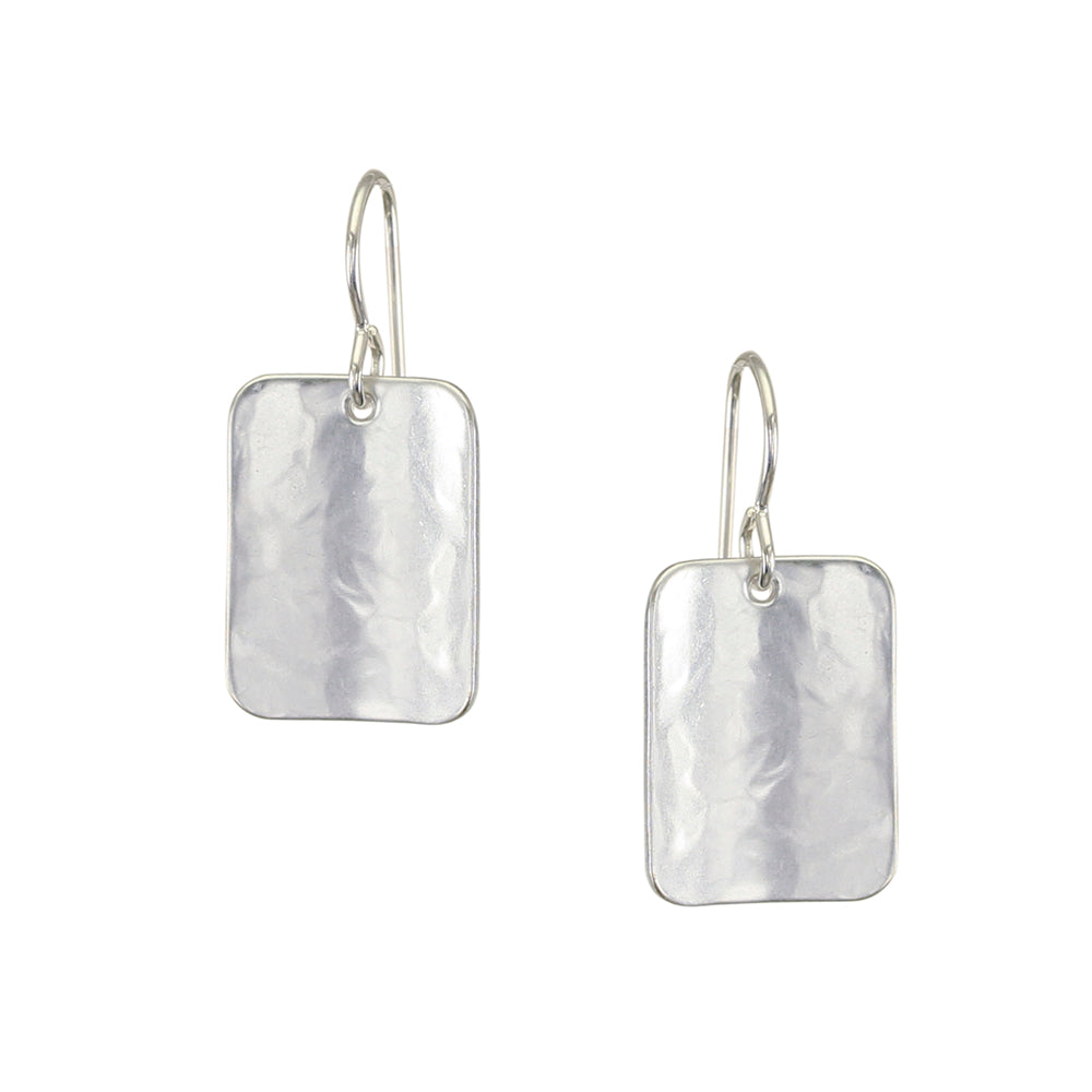 Small Rounded Rectangle Wire Earrings