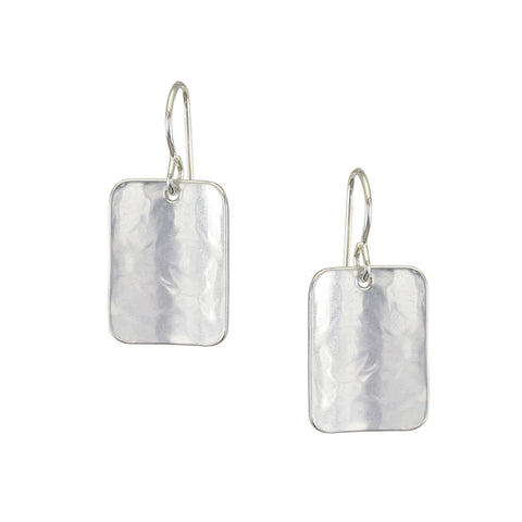 Small Rounded Rectangle Wire Earrings