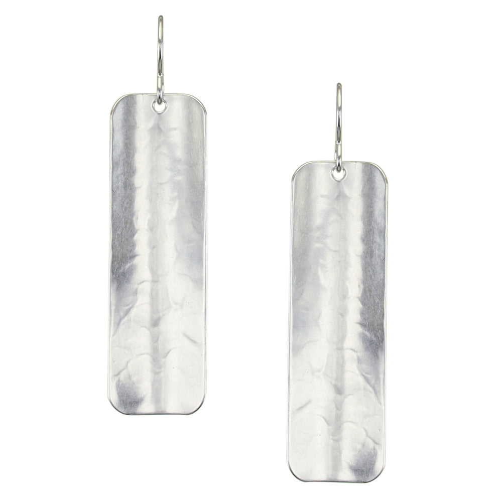 Large Rounded Rectangle Wire Earrings