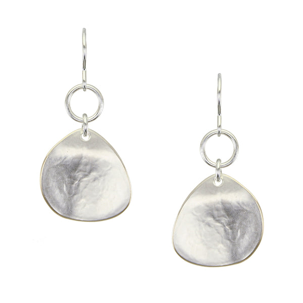Ring with Organic Disc Wire Earrings