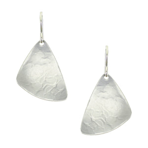 Dished Triangle Wire Earrings