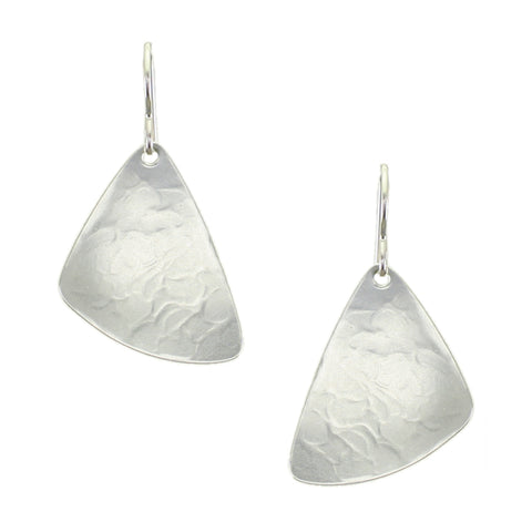 Dished Triangle Wire Earrings