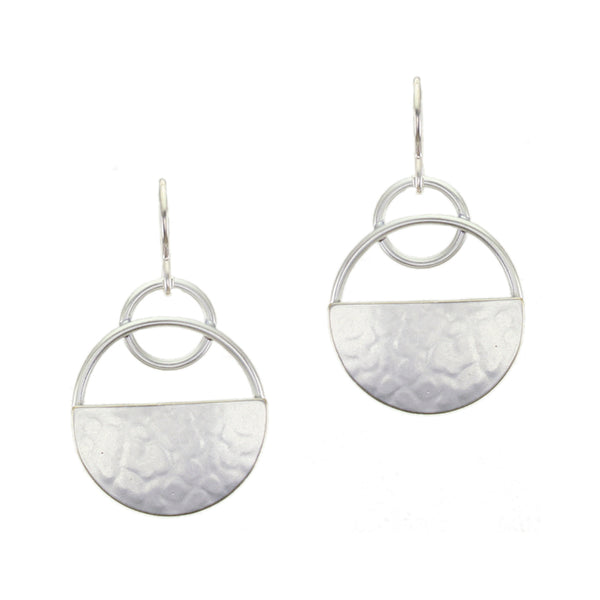 Medium Round Basket Wire Earrings