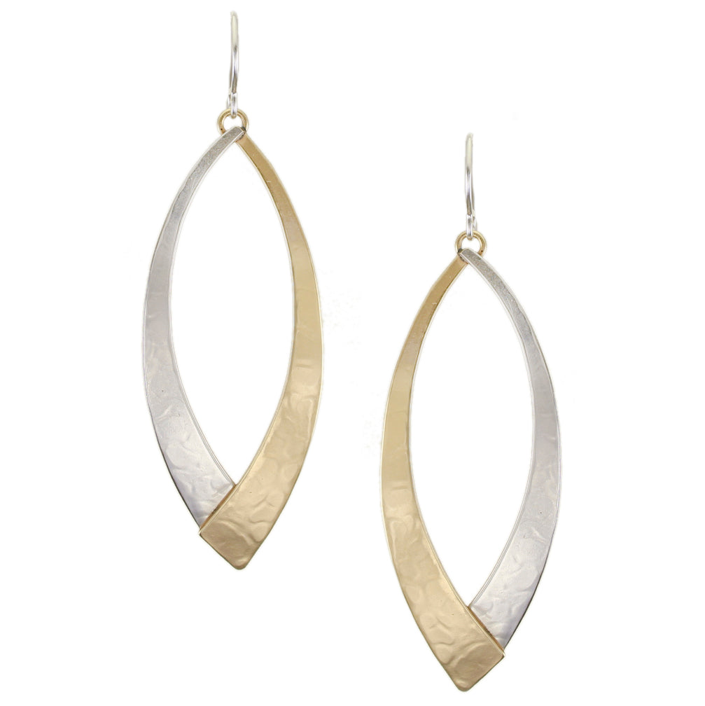 Long Overlap Swoops Wire Earring