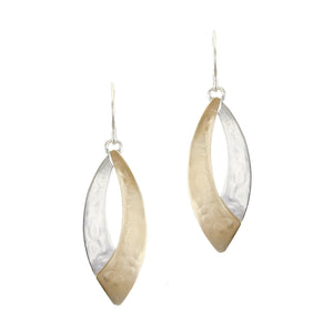 Medium Overlap Swoops Wire Earring