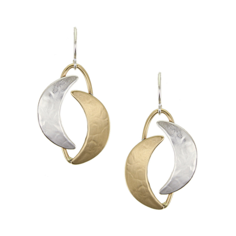 Double Crescent Wire Earring