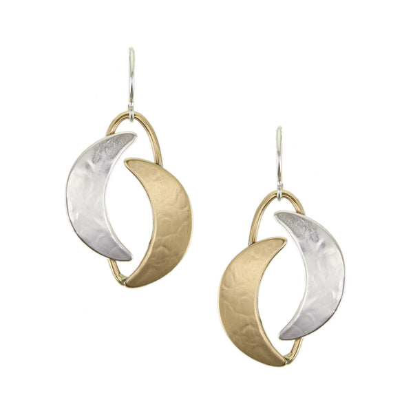 Double Crescent Wire Earring