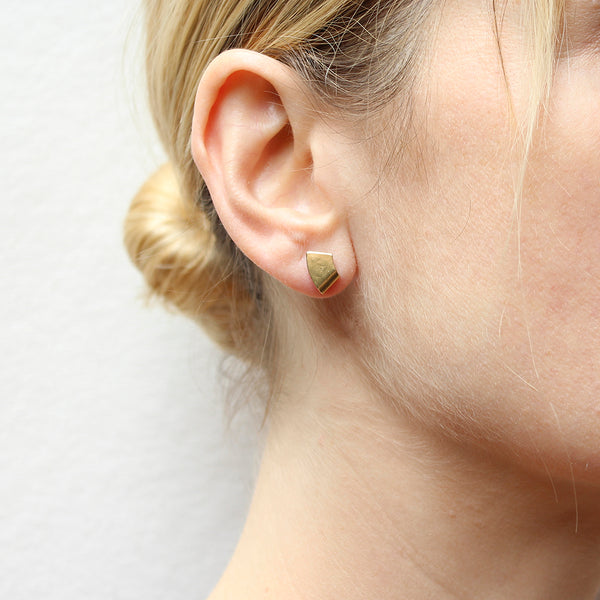 Mini Folded Arch Post Earrings