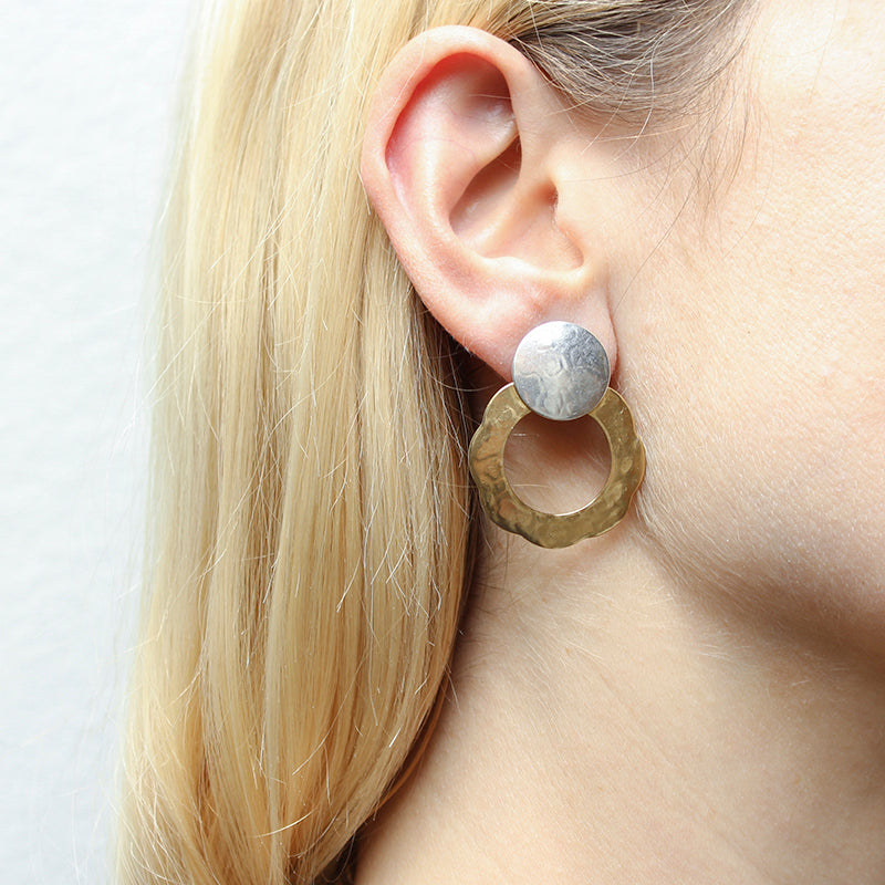Disc with Petal Ring Clip or Post Earring – Marjorie Baer Accessories