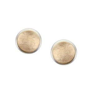 Medium Button Clip or Post Earring