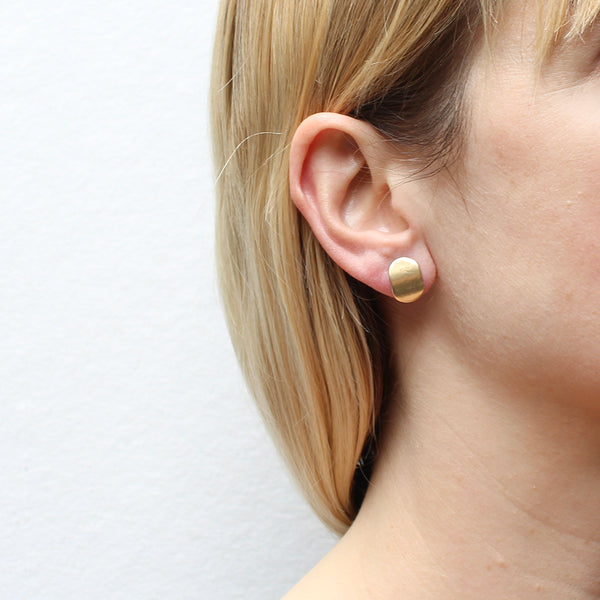 Small Oval Post Earrings