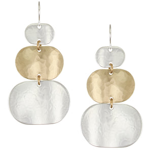 Tiered Ovals Wire Earrings