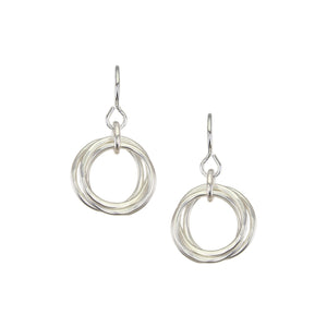 Small Ring Bunch Wire Earrings