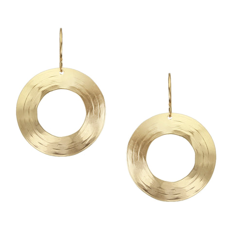 Medium Textured Ring Wire Earrings
