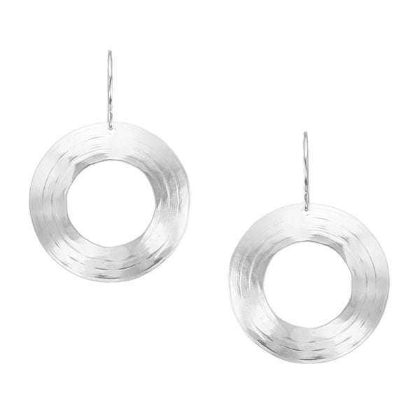 Medium Textured Ring Wire Earrings