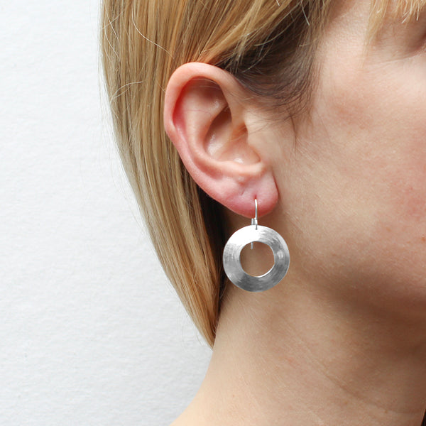 Medium Textured Ring Wire Earrings