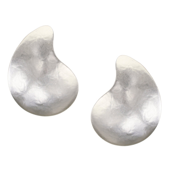 Large Paisley Post or Clip Earring