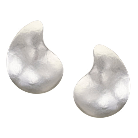 Large Paisley Post or Clip Earring