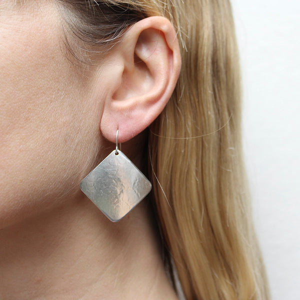 Rounded Square Wire Earrings