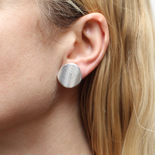 Medium Organic Polka Dot Post or Clip Earring