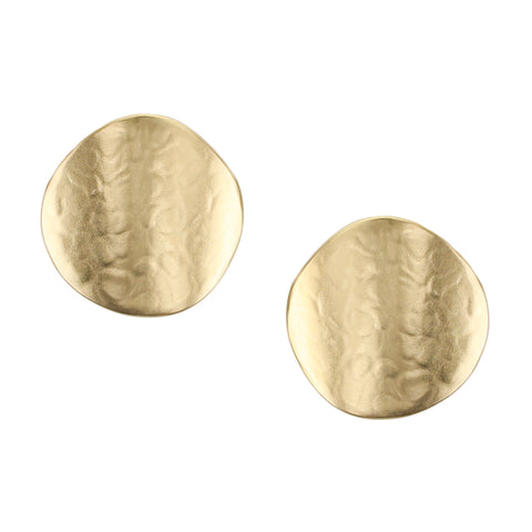 Large Organic Polka Dot Post or Clip Earring