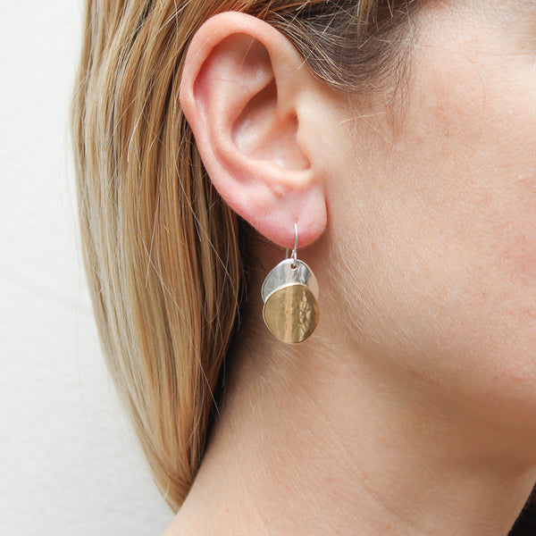 Small Organic Polka Dots Wire Earrings