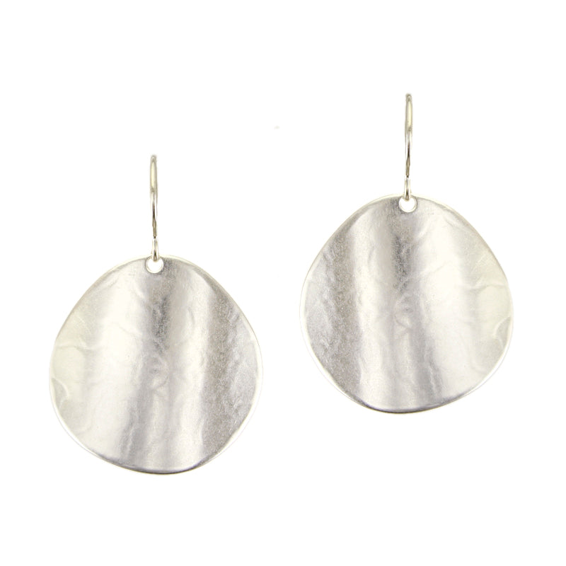 Large Organic Polka Dot Wire Earrings