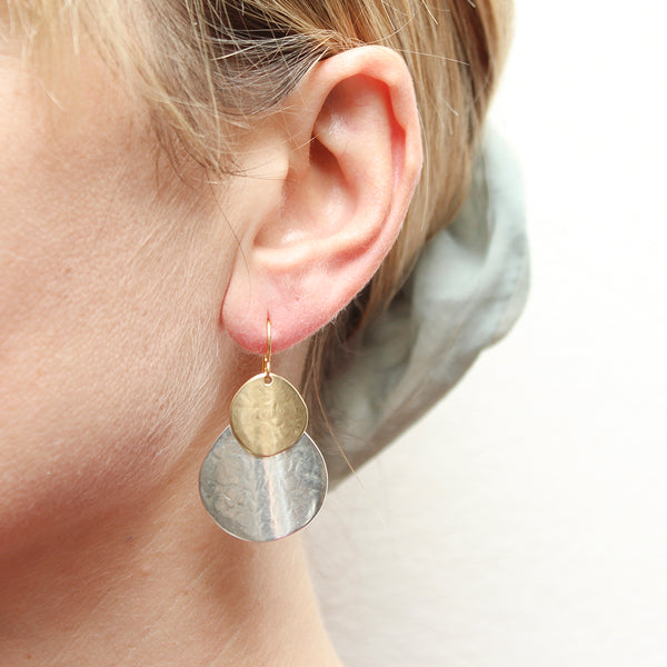 Medium Organic Polka Dots Wire Earrings