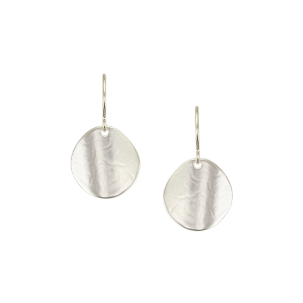 Small Organic Polka Dot Wire Earrings