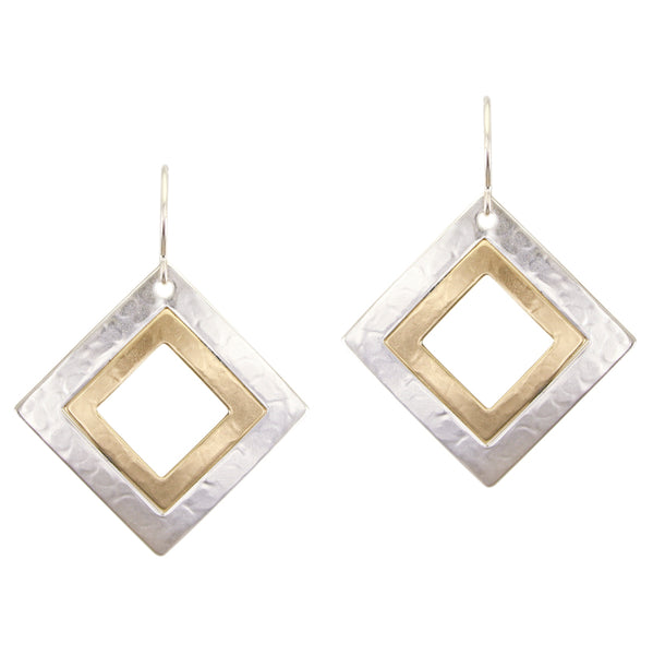 Square Frames Wire Earrings