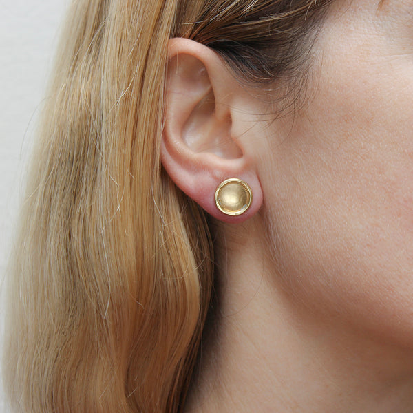 Small Button Post Earrings